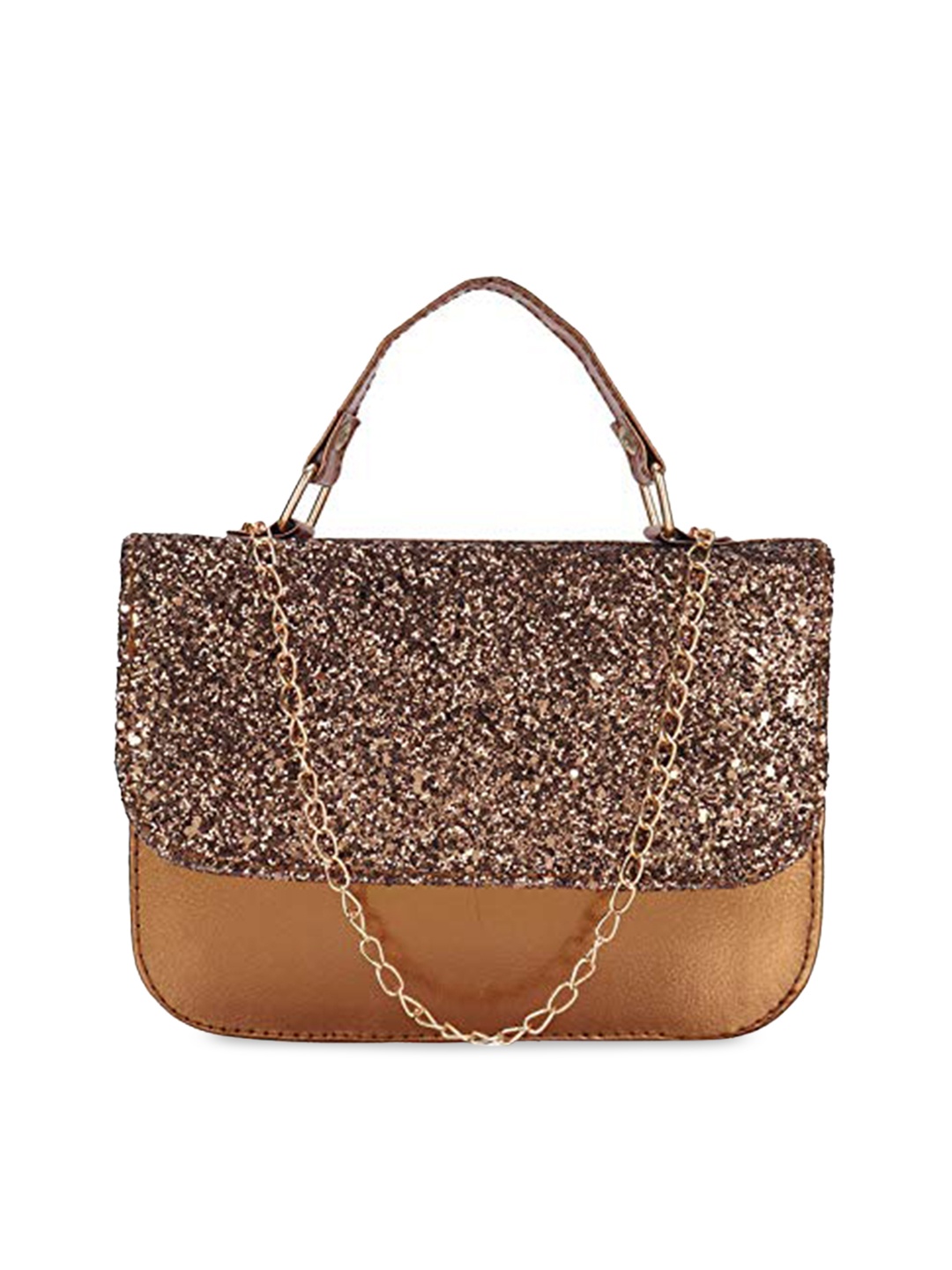 

DN Creation Copper-Toned PU Oversized Shopper Tote Bag