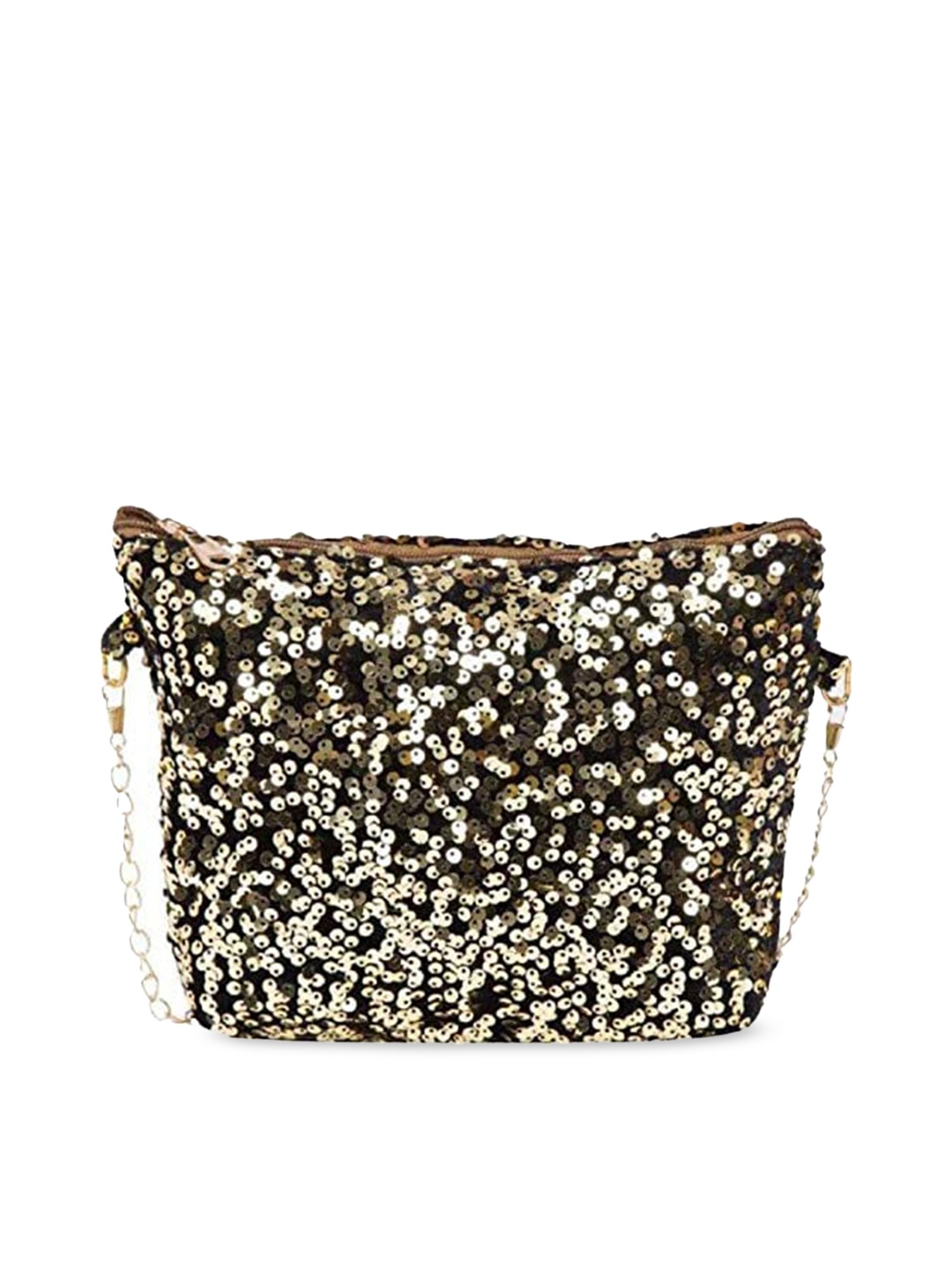 

DN Creation Gold-Toned Embellished PU Oversized Swagger Tote Bag