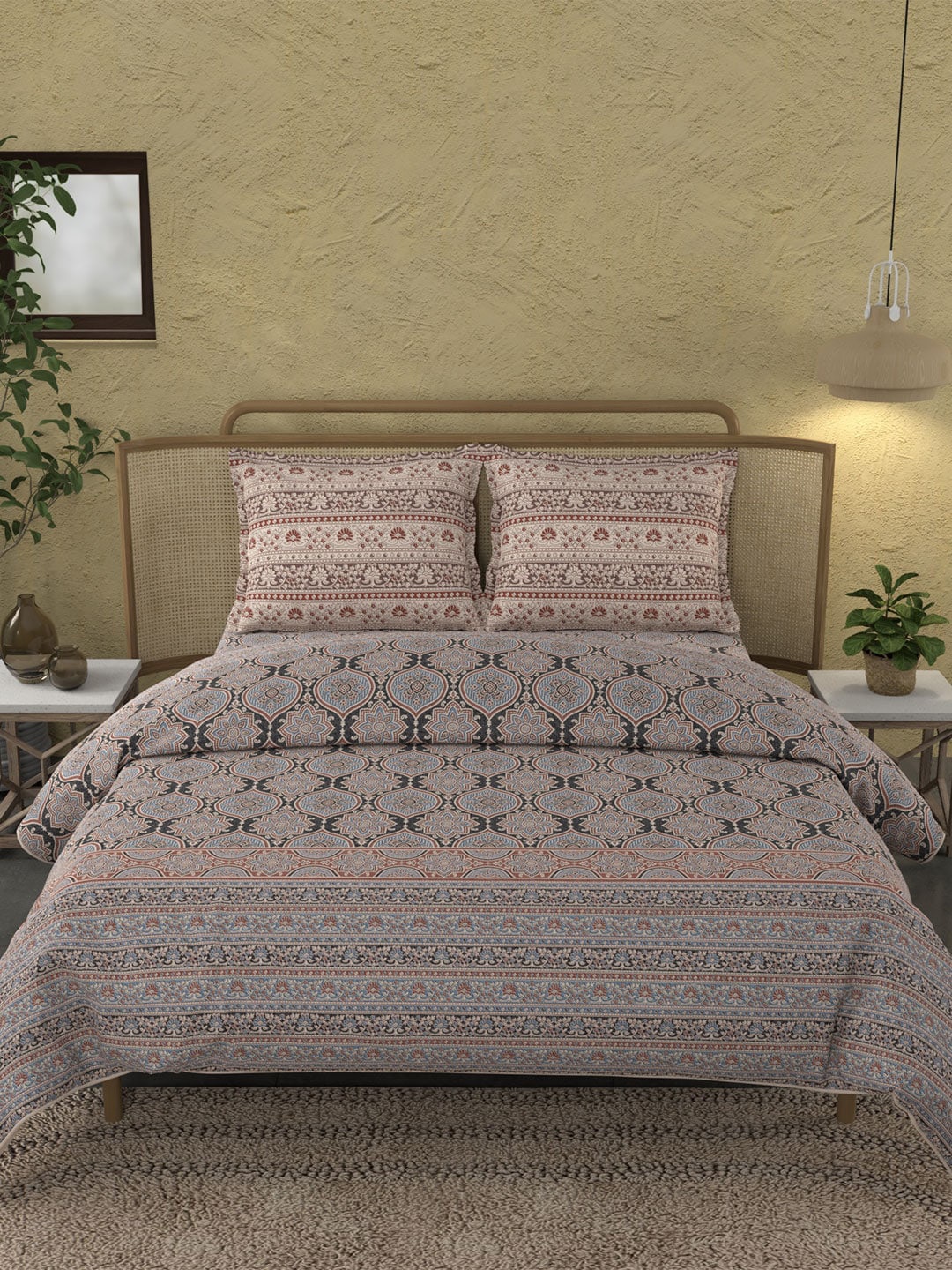

MYTRIDENT Unisex Brown Bedsheets