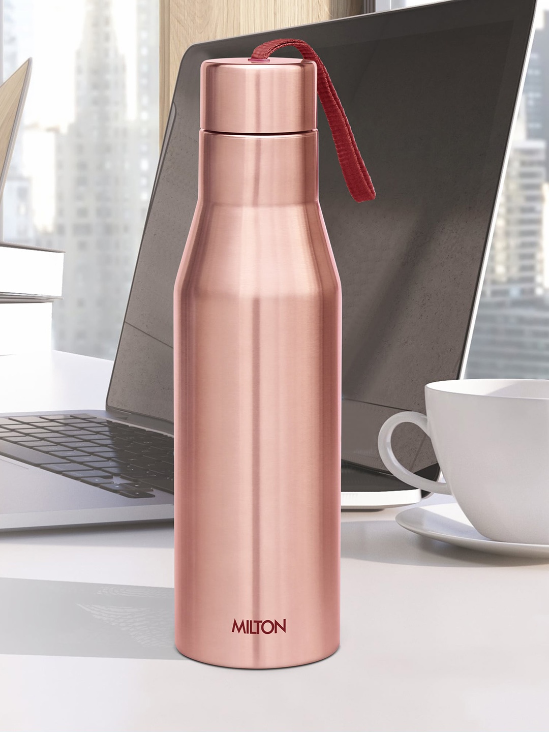 

Milton Copper-Toned Super 1000 Single Wall Leak Proof Stainless Steel Bottle 1000 ml