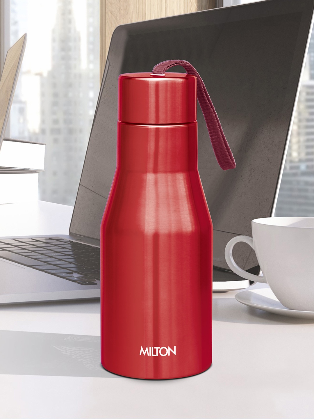 

Milton Super 500 Red Single Wall Stainless Steel Bottle 475 ml