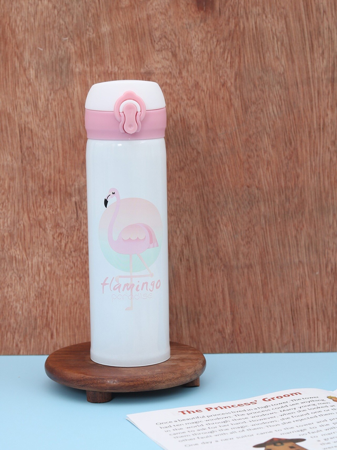 

Yellow Bee Kids Pink Printed Stainless Steel Thermos Flask 500 ML
