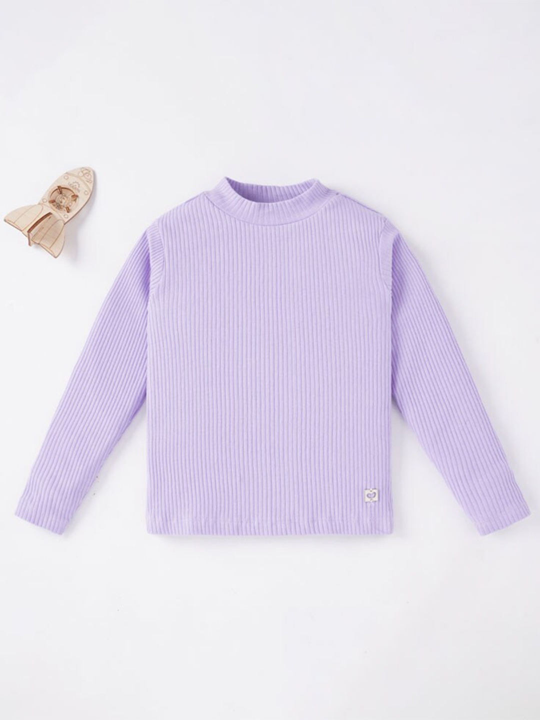 

Ed-a-Mamma Girls Lavender High Neck T-shirt