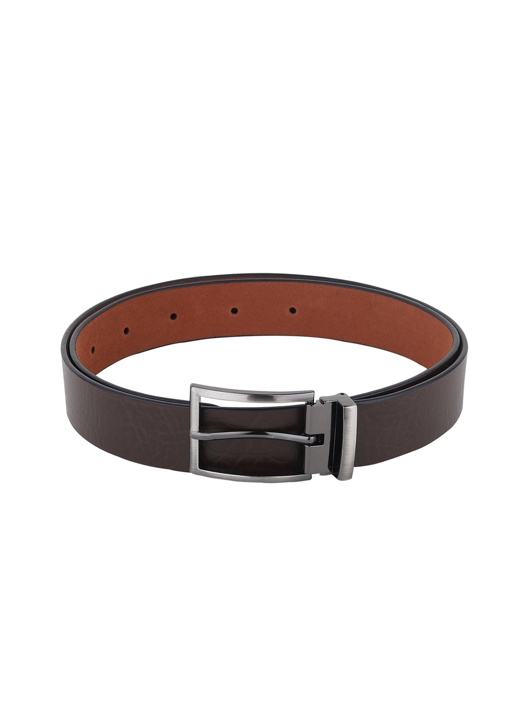 

HENEDA Men Brown Leather Formal Belt