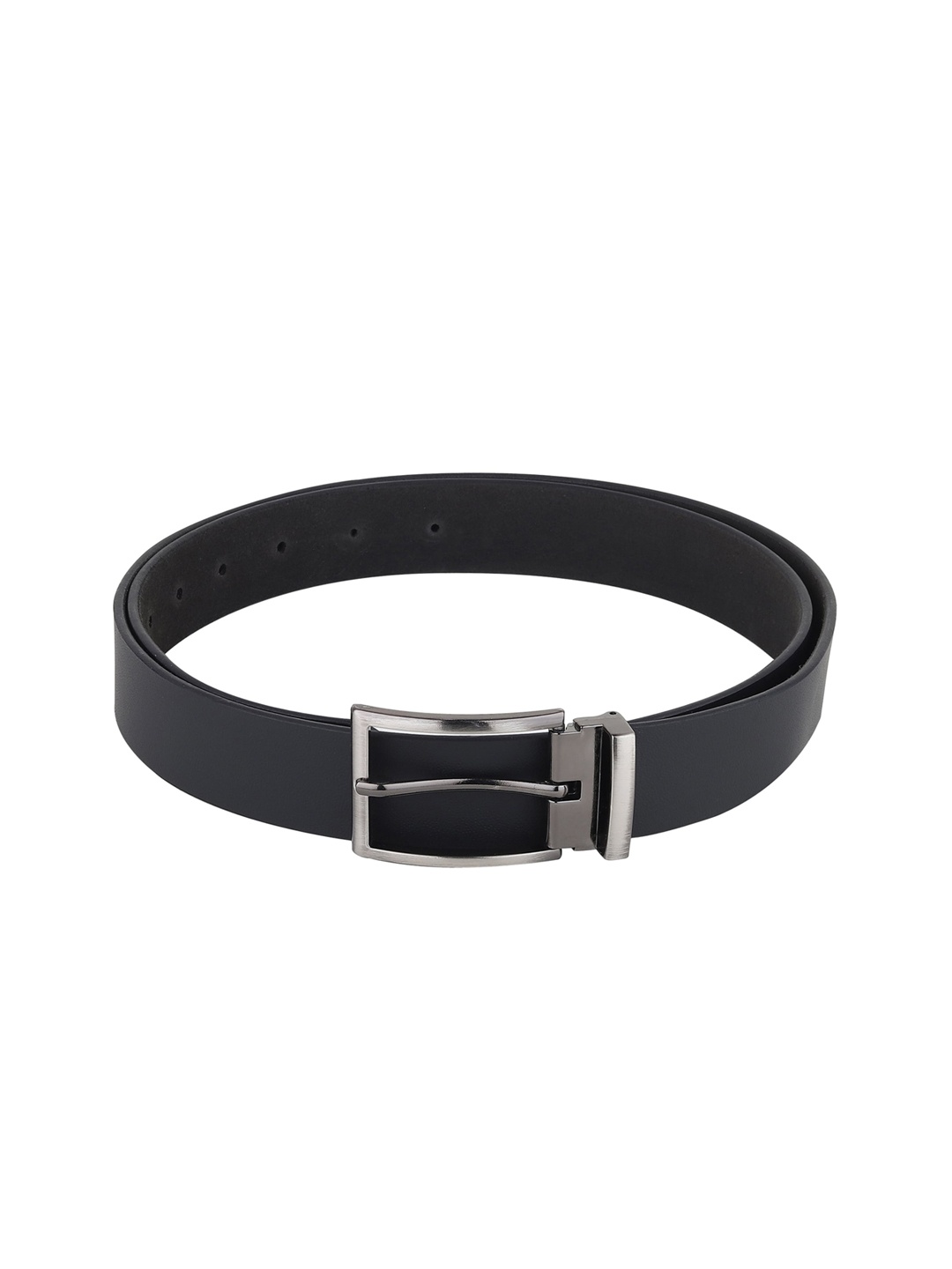 

HENEDA Men Black Leather Formal Belt