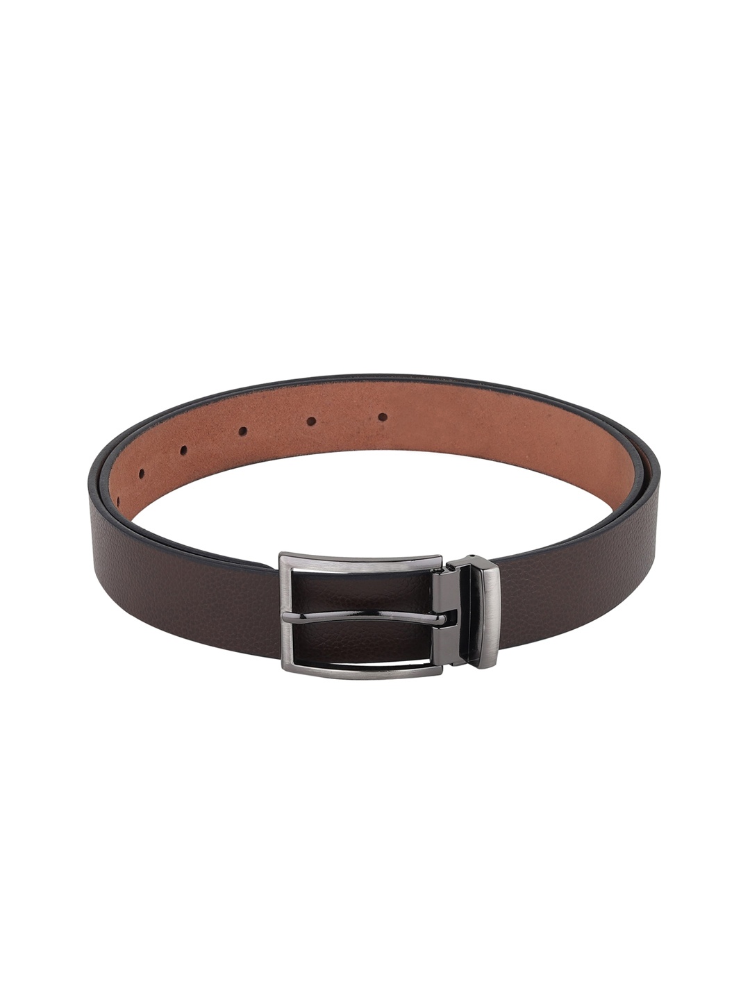 

HENEDA Men Brown Leather Formal Belt