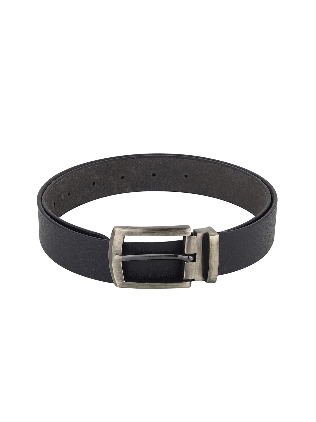 

HENEDA Men Black Leather Formal Belt