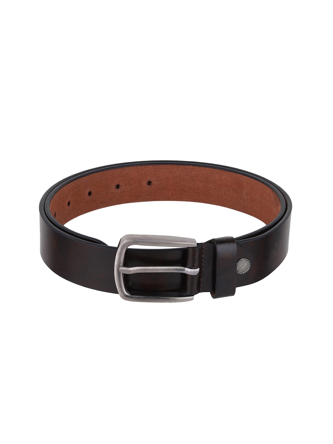 

HENEDA Men Brown Leather Formal Belt