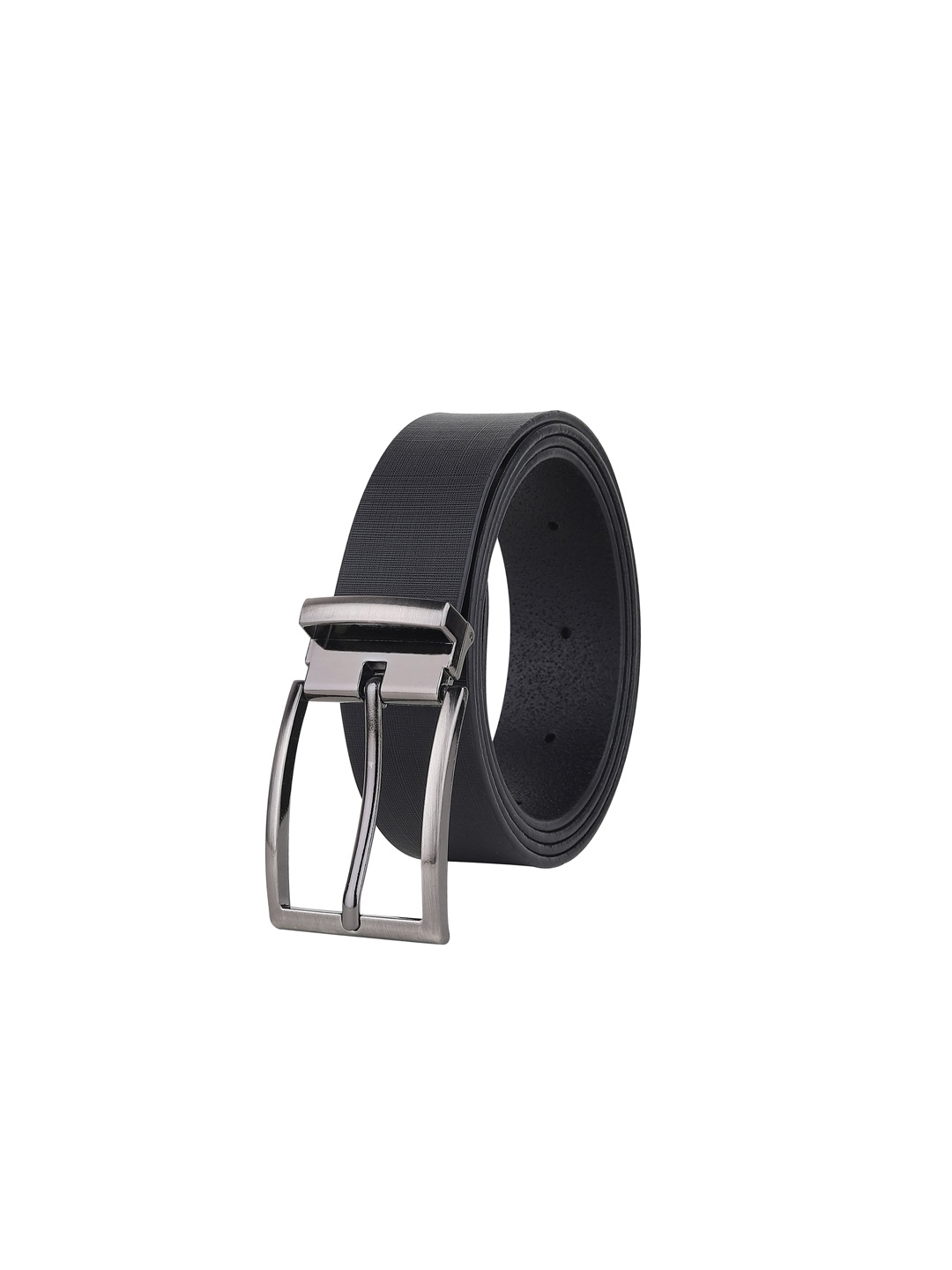 

HENEDA Men Black Leather Formal Belt