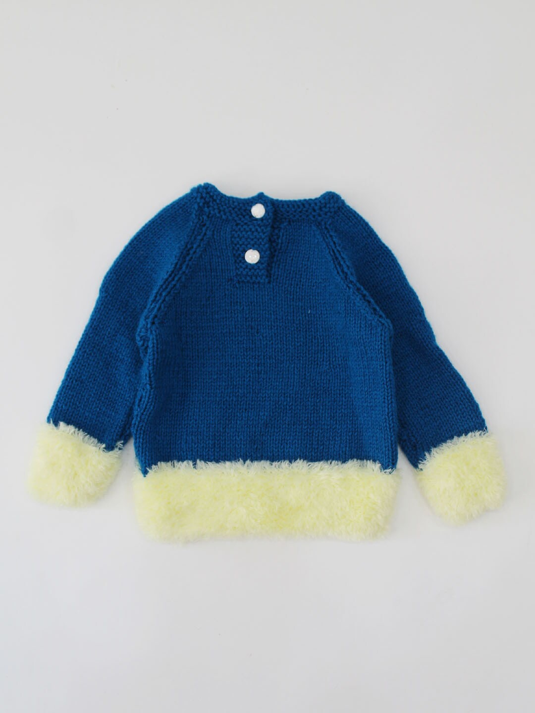 

Woonie Unisex Kids Blue & Yellow Pullover