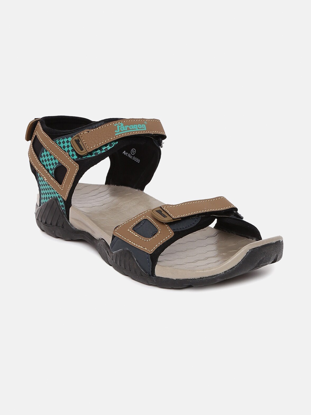 

Paragon Men Beige Sports Sandals