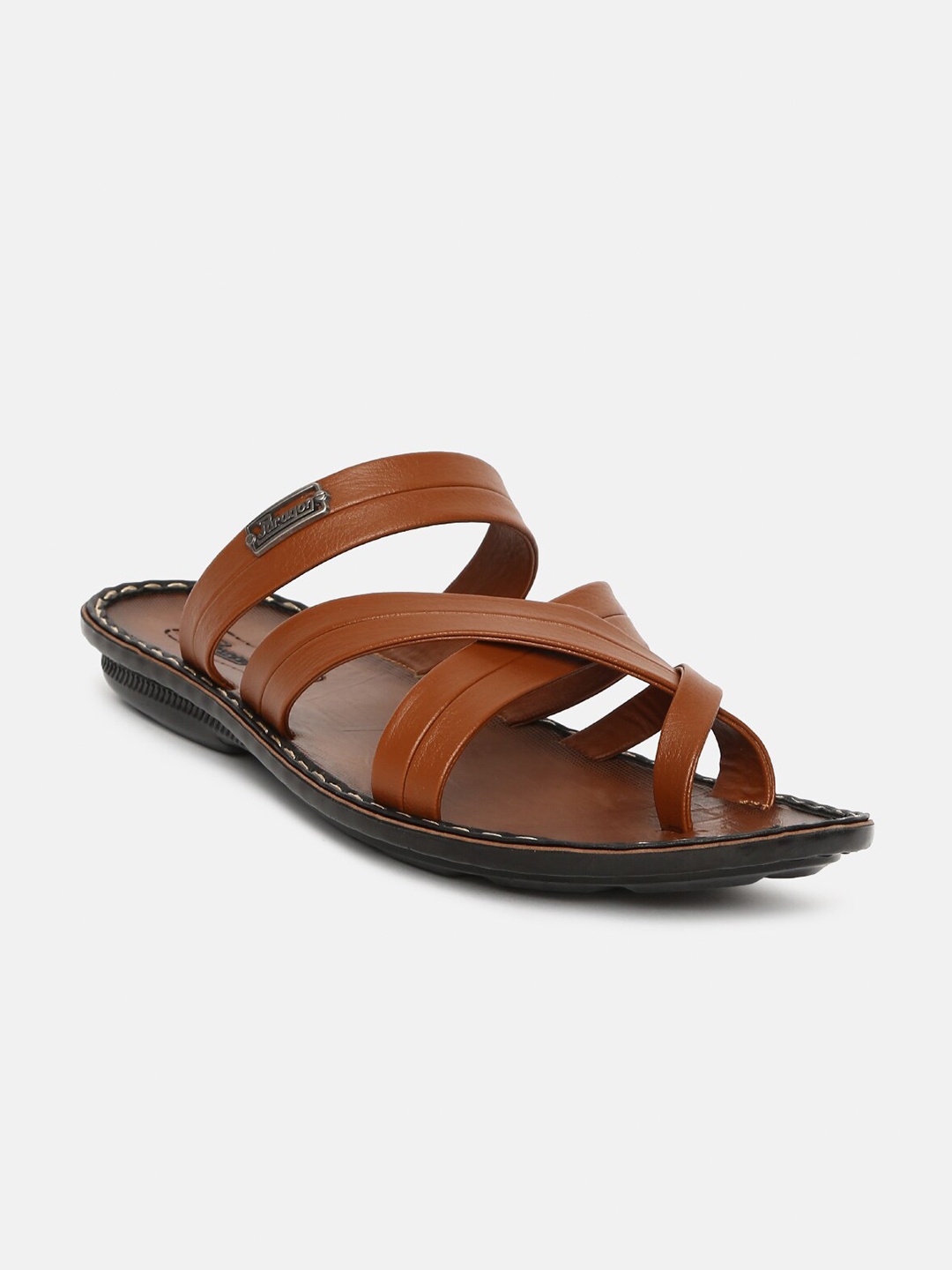 

Paragon Men Tan & Black Comfort Sandals