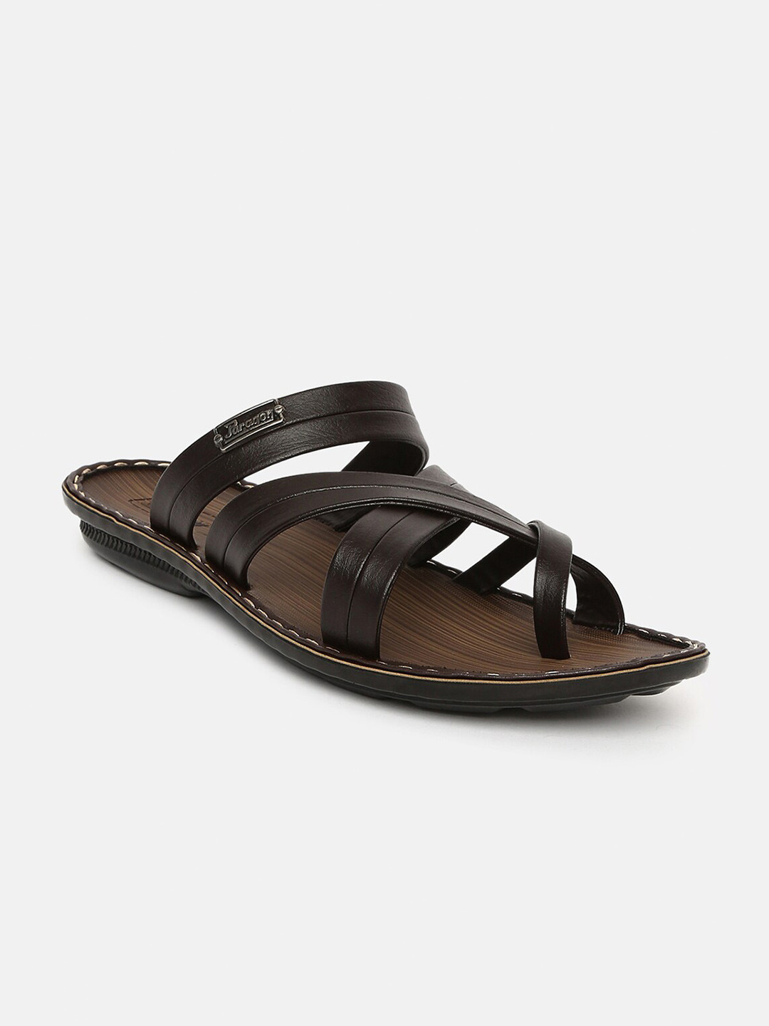 

Paragon Men Brown & Black Comfort Sandals