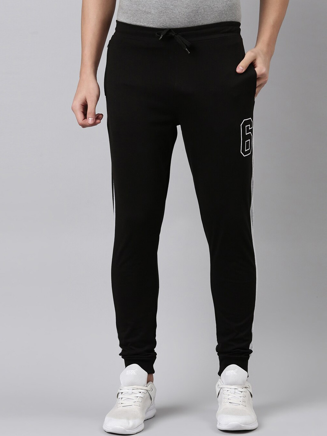 

DIXCY SCOTT Men Black Solid Joggers