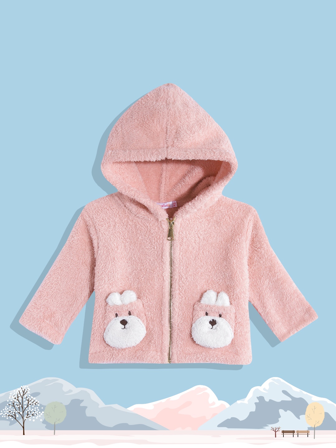 

Wingsfield Girls Pink Hooded Sweatshirt