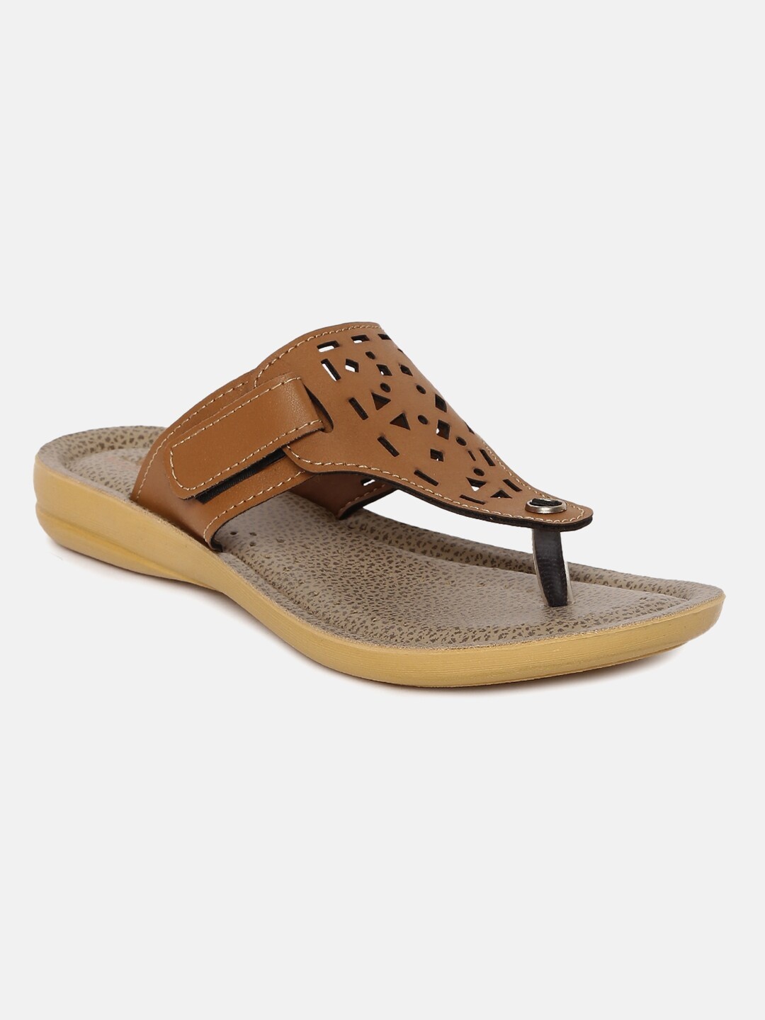 

Paragon Women Brown Open Toe Flats