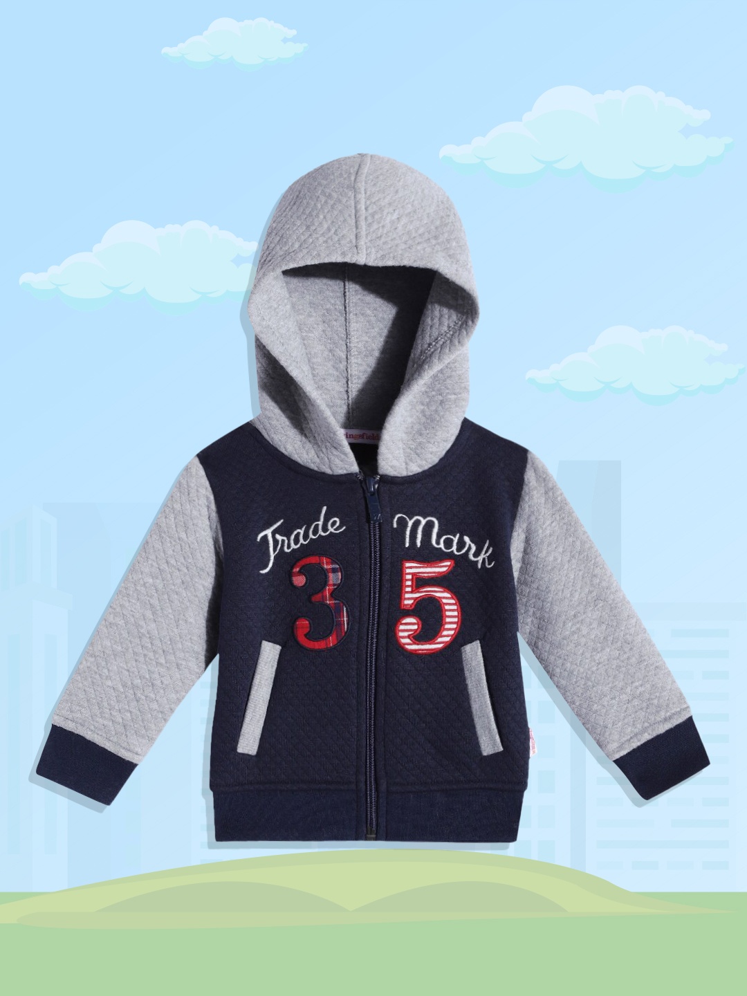 

Wingsfield Boys Navy Blue Hooded Sweatshirt