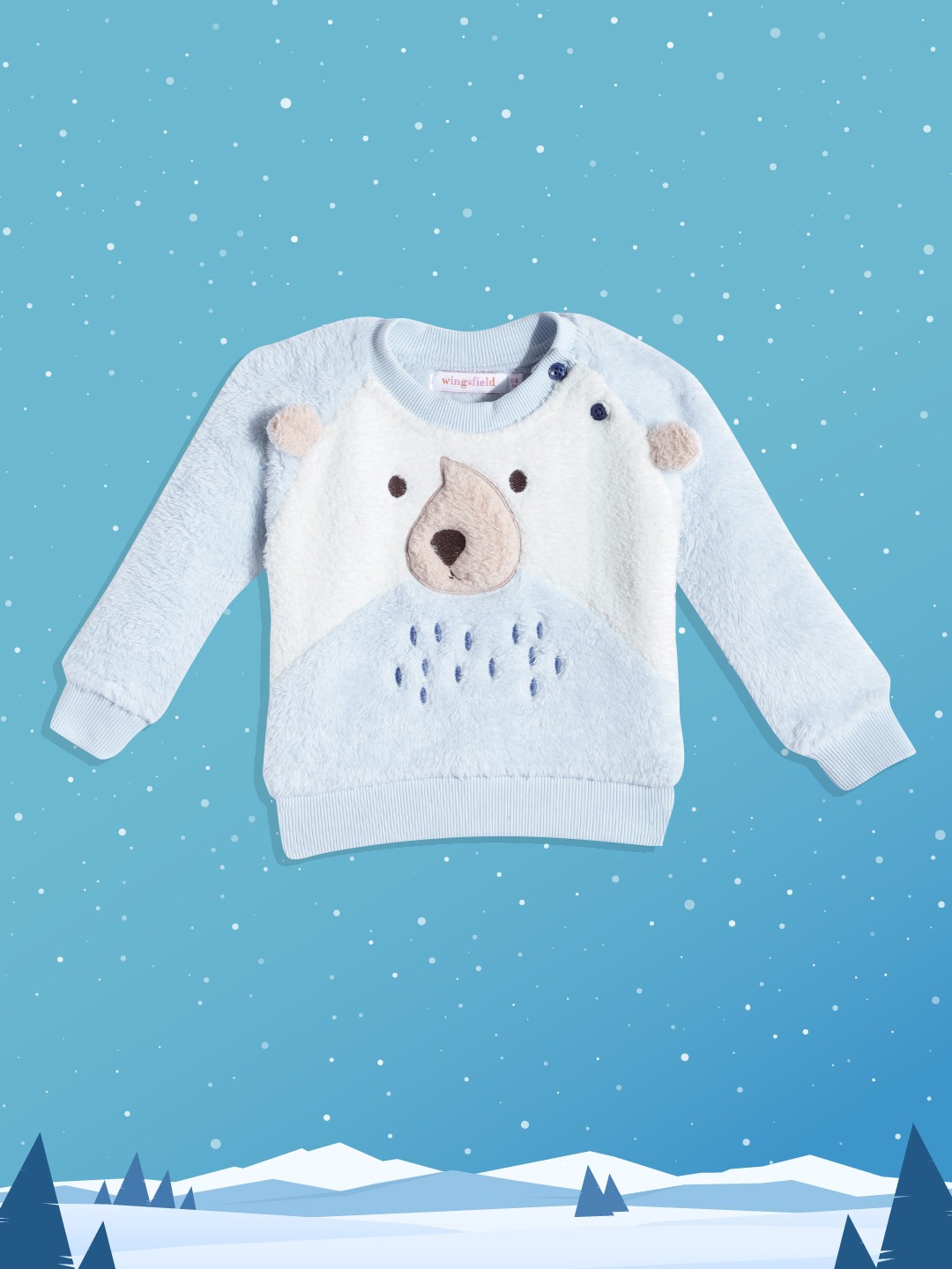 

Wingsfield Boys Blue Printed Sweatshirt