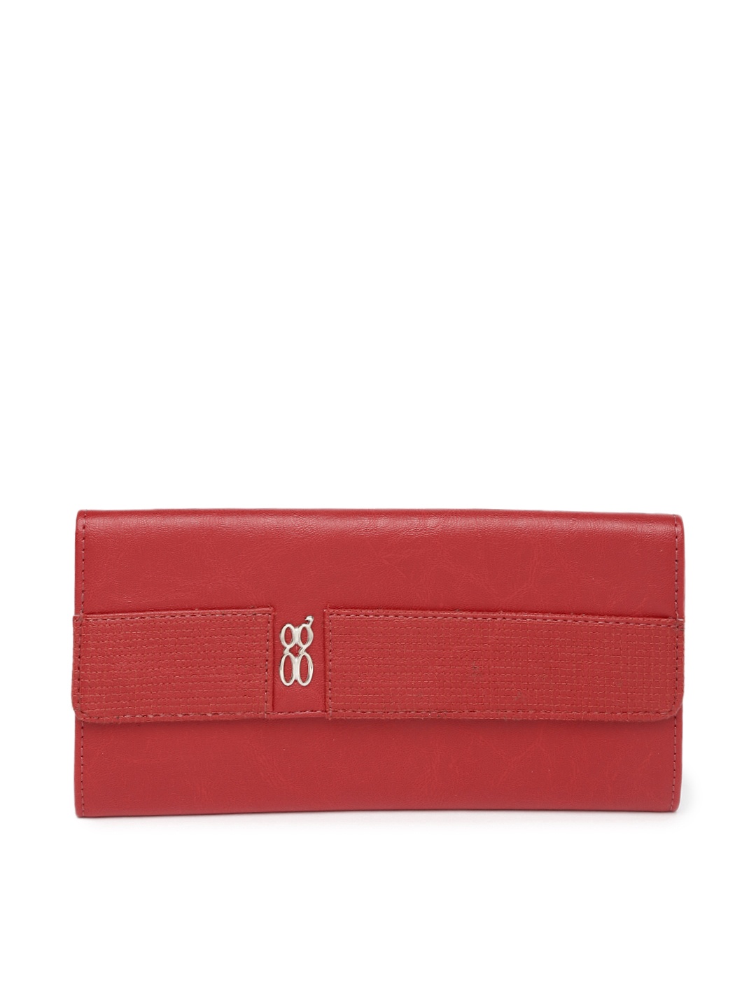 

Baggit Women Red Solid Three Fold Wallet