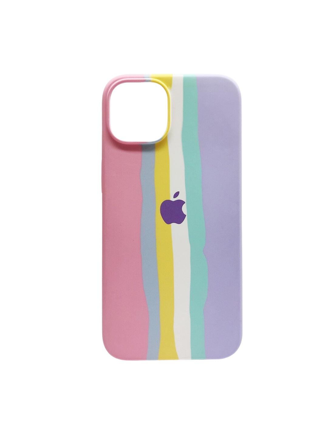 

TREEMODA Pink Printed Rainbow iPhone 12 Pro Max Phone Back Case