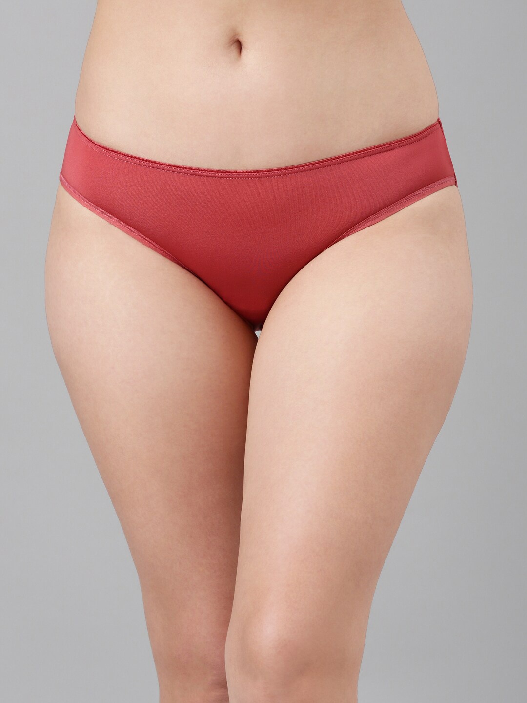 

Enamor Women Low Waist Co-ordinate Bikini Briefs, Red