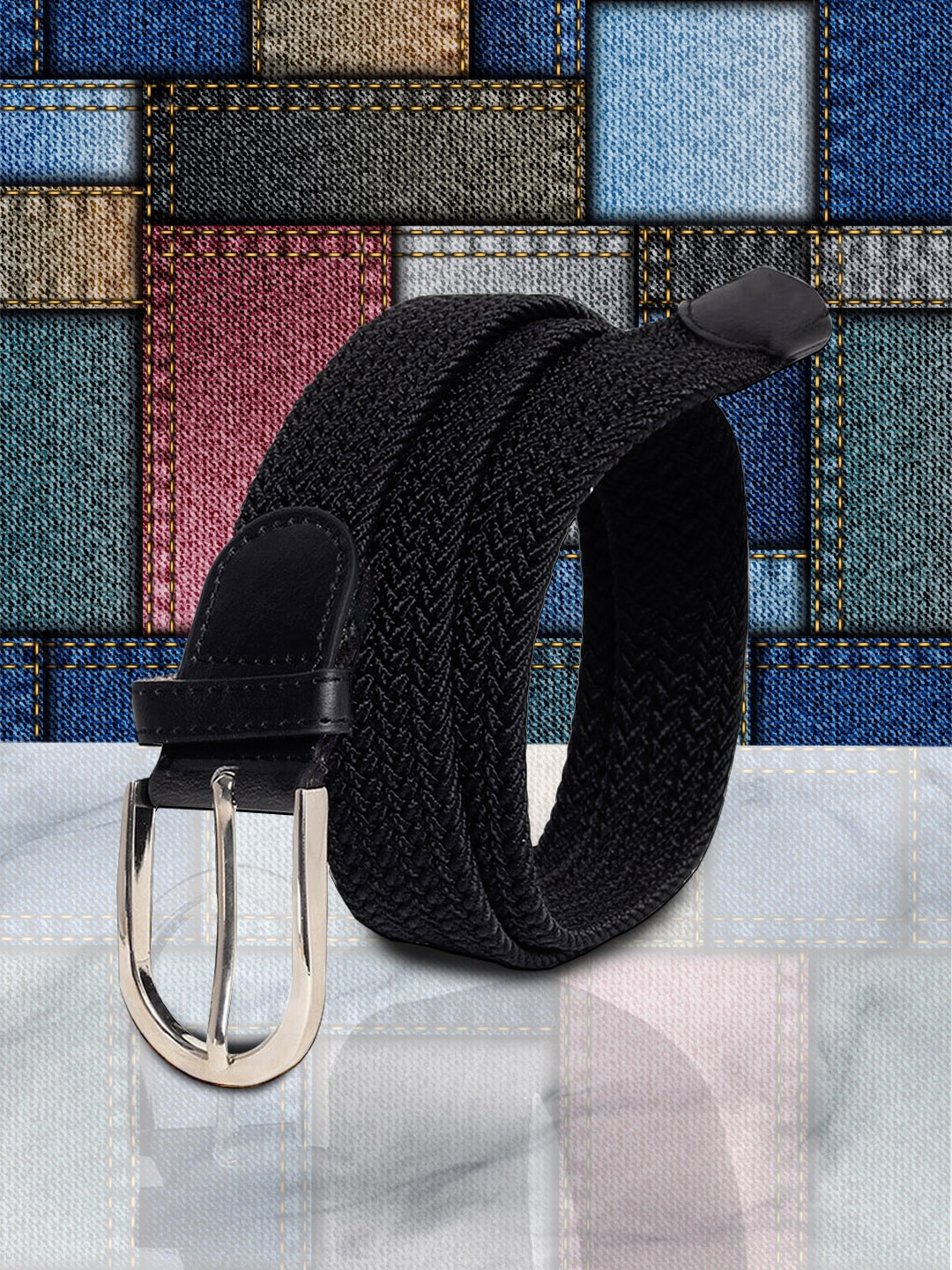 

Kastner Braided Canvas Belt, Black