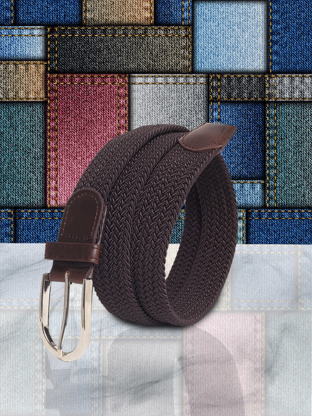 

Kastner Braided Canvas Belt, Brown