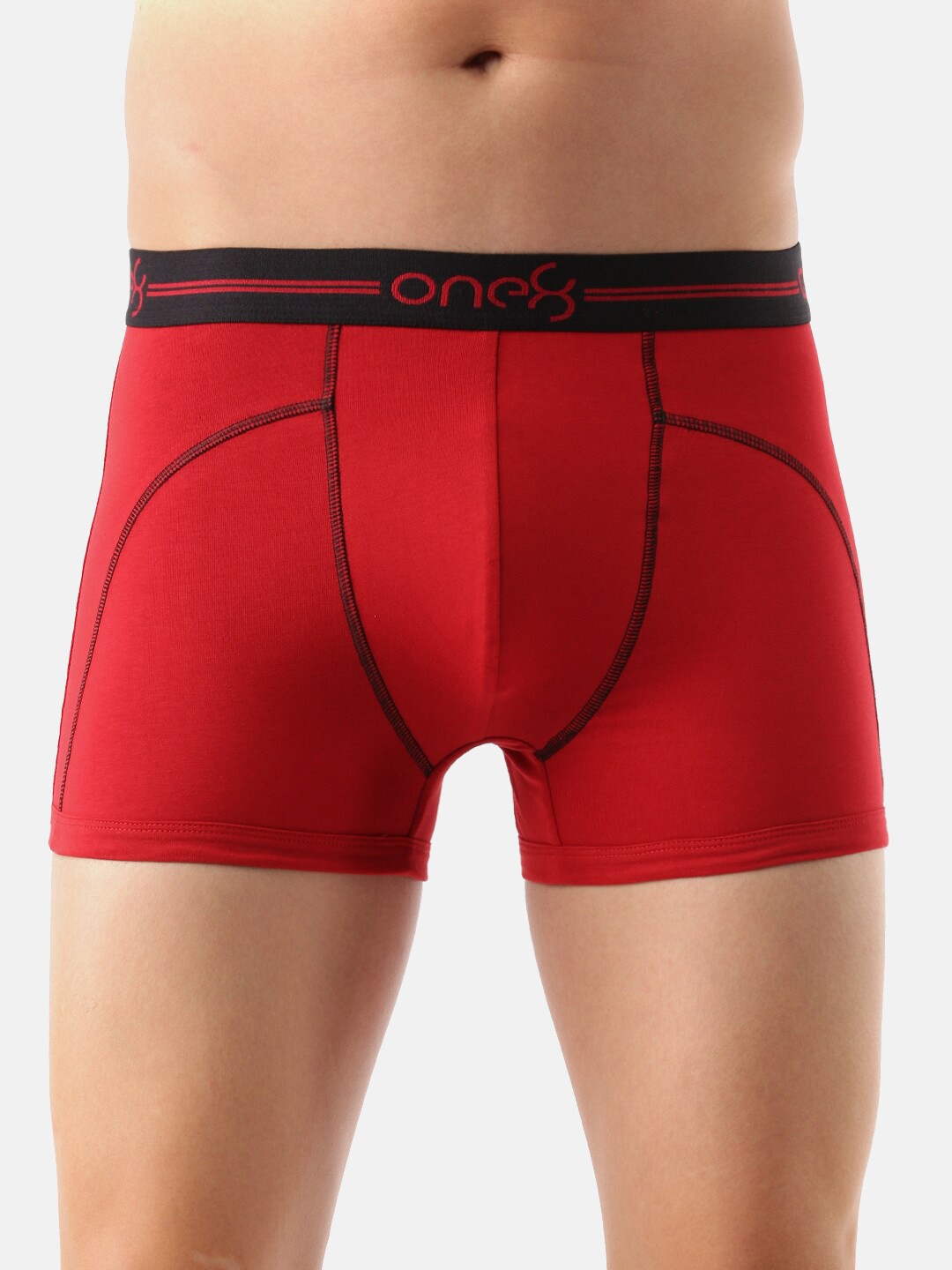 

one8 by Virat Kohli Men Red Solid Trunk 720-Brickred-S