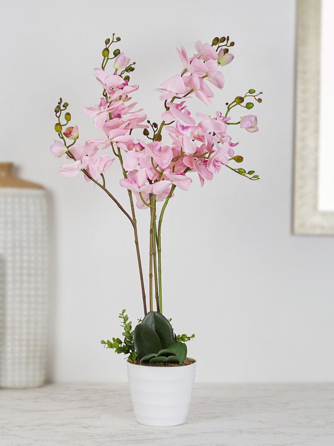 

HomeTown Pink & Green Ilana Artificial Orchid Potted Plant