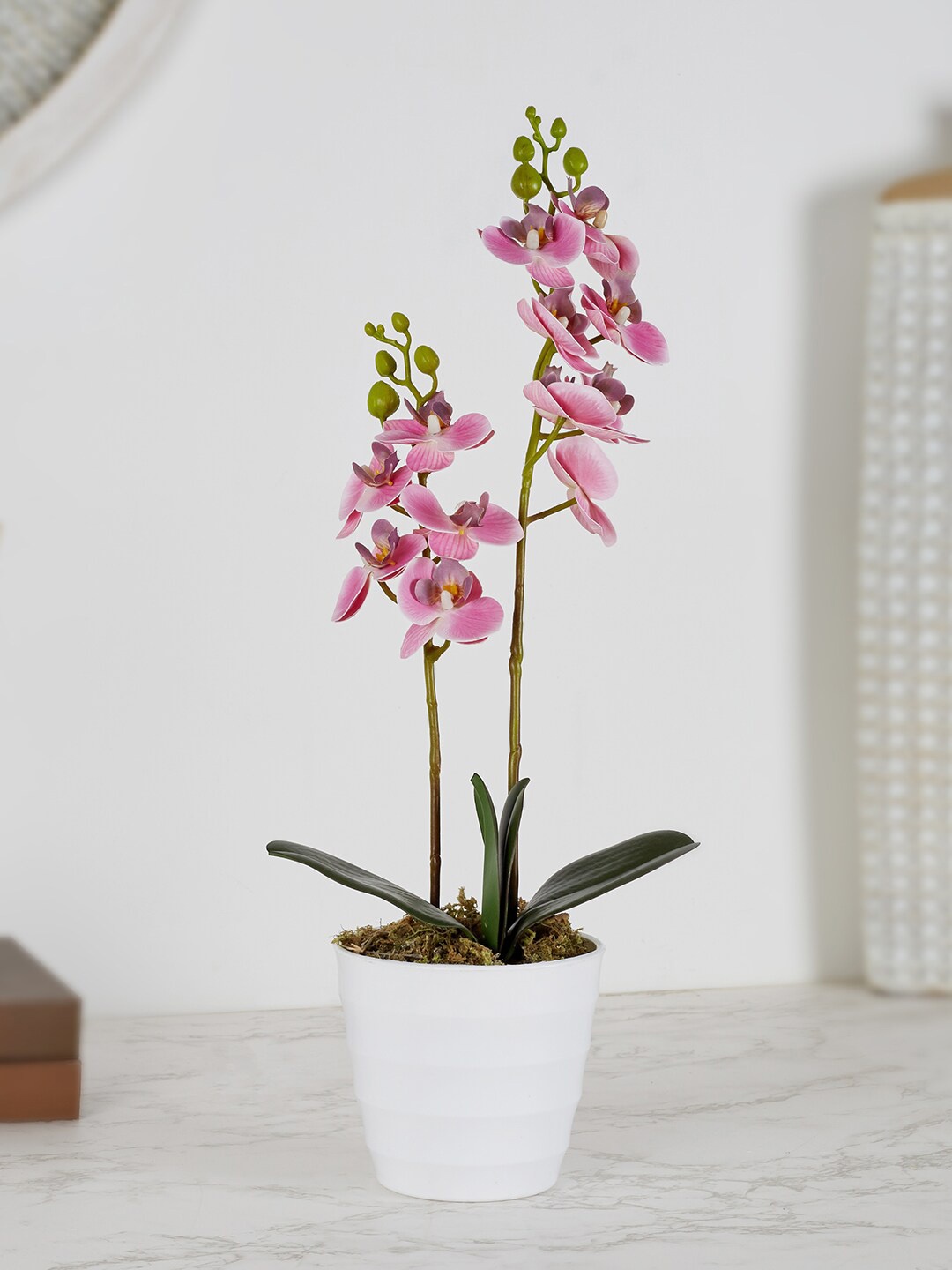 

HomeTown Pink Ilana Artificial Orchid Potted Plant