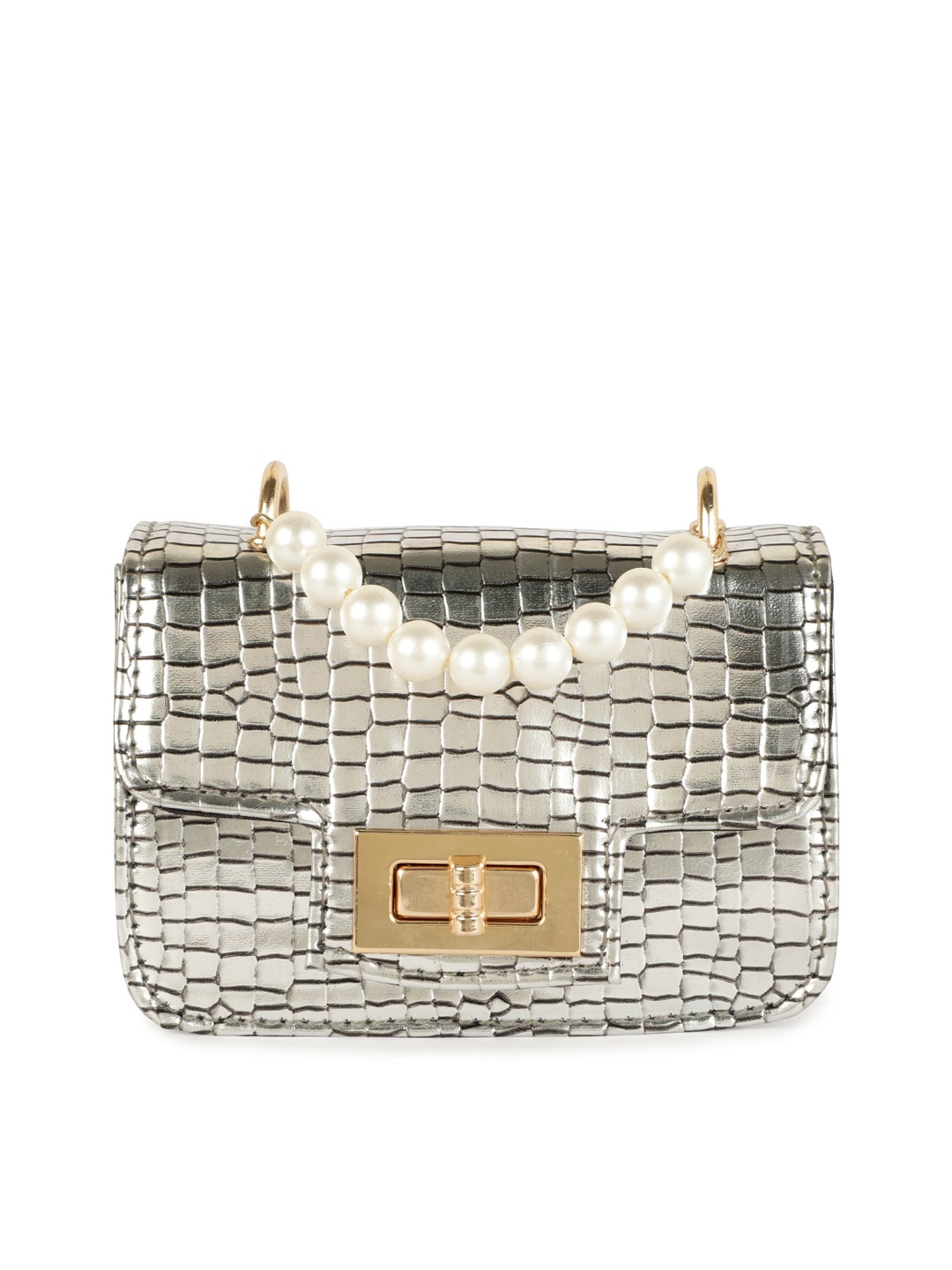 

ZEVORA Women Silver Clutches