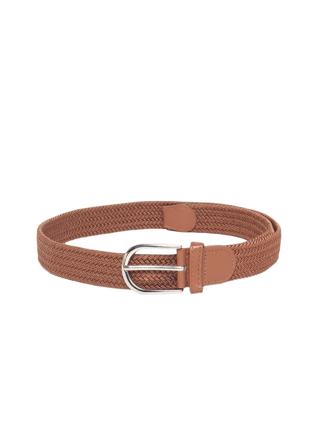 

WINSOME DEAL Men Braided Belt, Tan