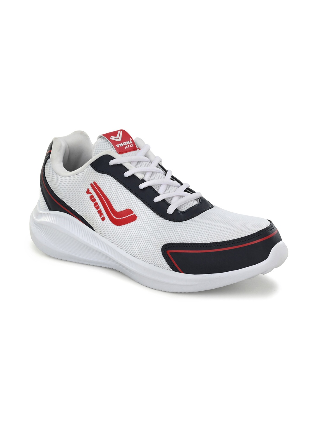 

Yuuki Men White Mesh Running Non-Marking Shoes