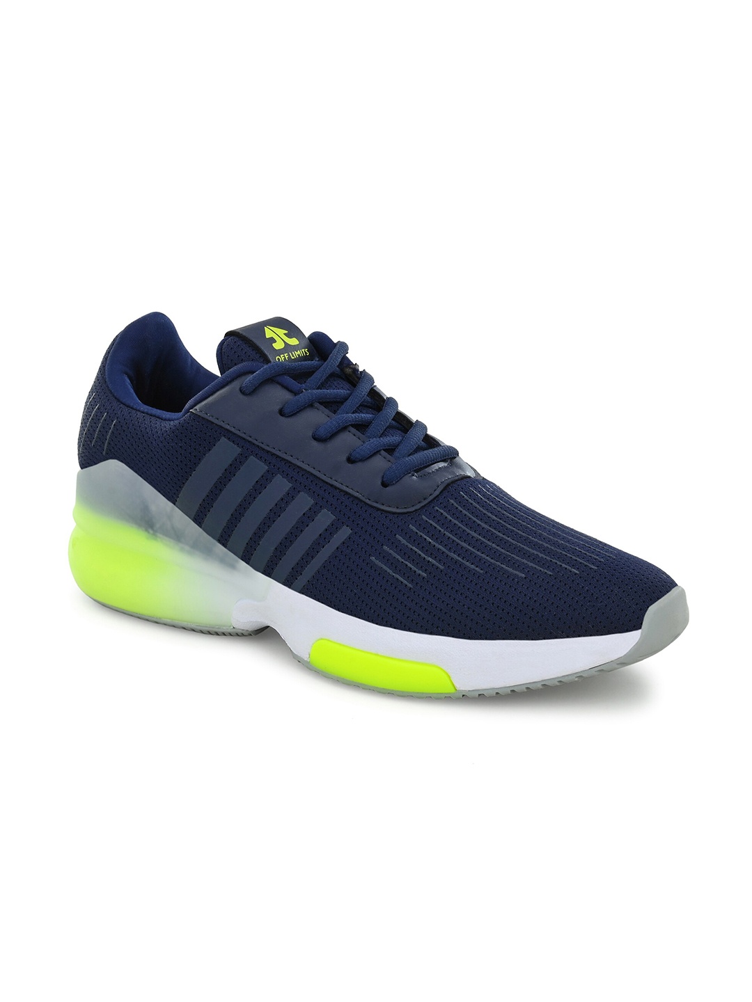 

OFF LIMITS Men Navy Blue Mesh Running Non-Marking Shoes