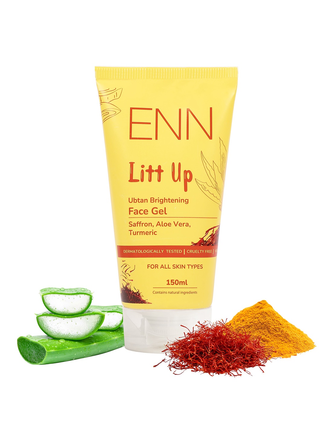 

ENN Litt Up Ubtan Brightening Face Gel 150ml, Yellow