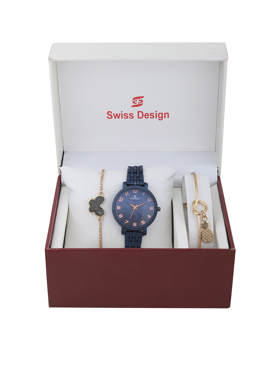 

Swiss Design Women Blue Solid Watch Gift Set SD-Watch Gift Set-69