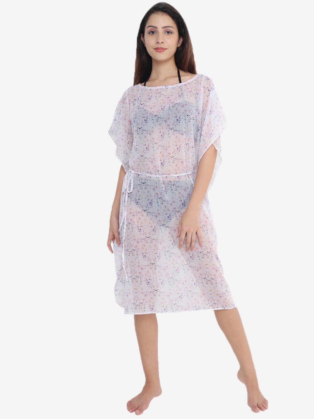 

Beau Design Women Printed Cover Up Dress, Pink