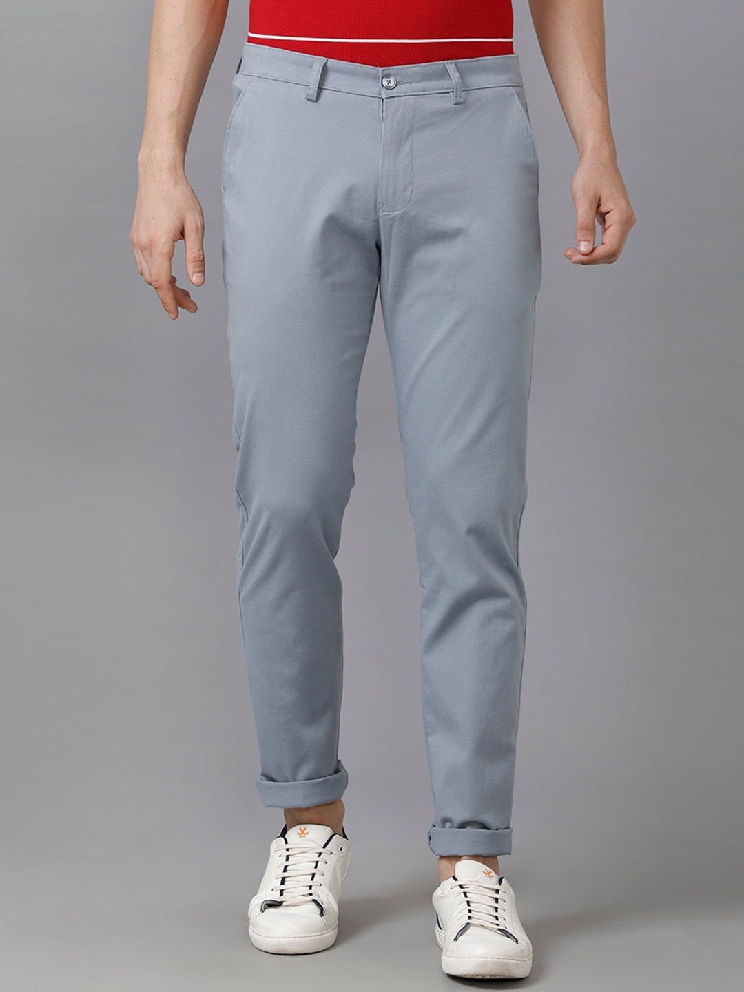 

Classic Polo Men Blue Classic Slim Fit Chinos Trousers