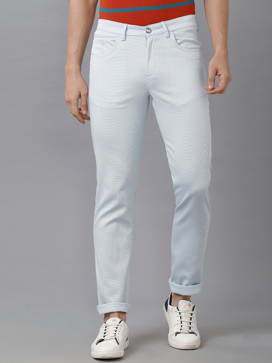 

Classic Polo Men Blue Classic Slim Fit Trousers