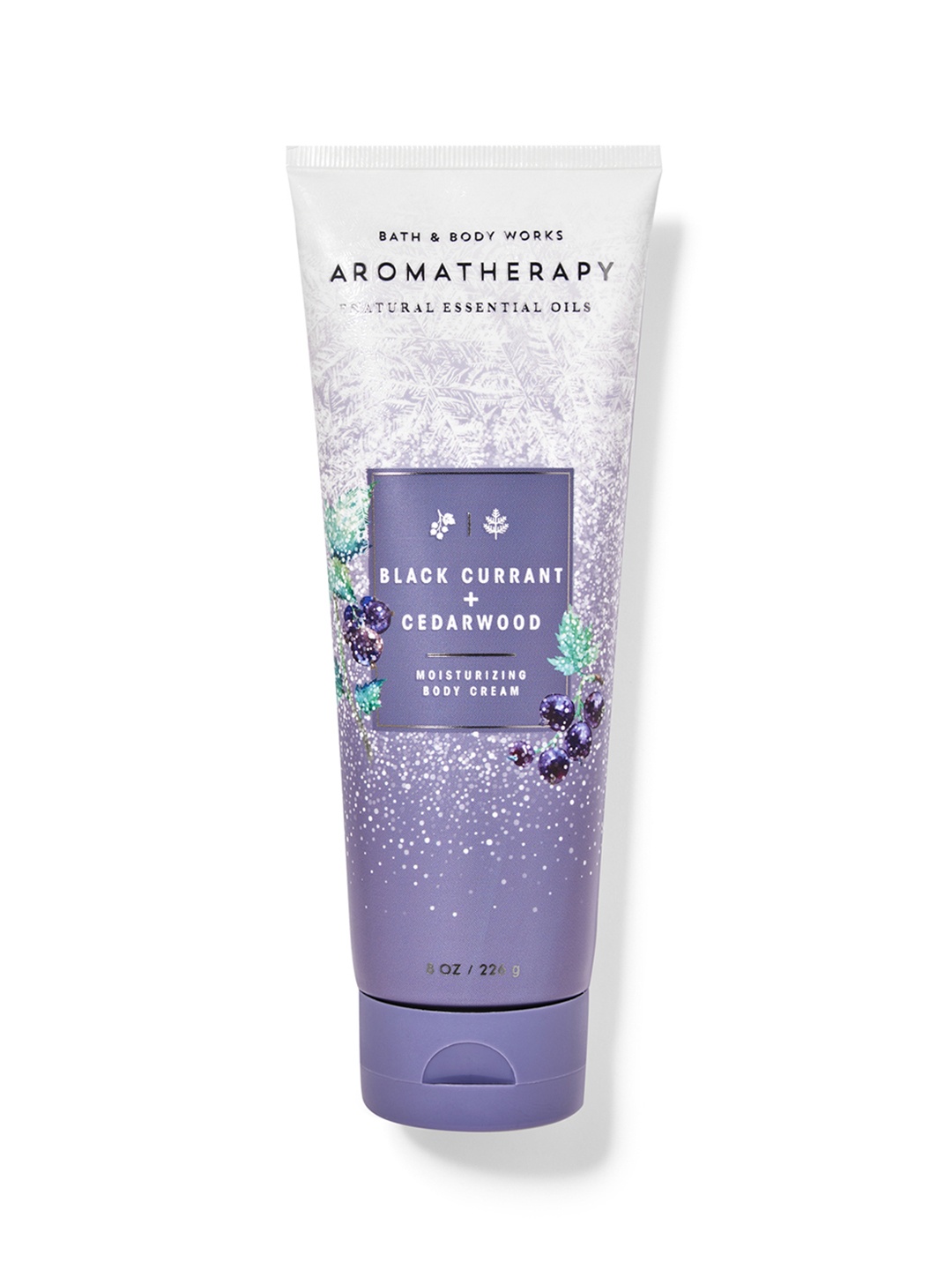 

Bath & Body Works Black Currant + Cedarwood Body Cream with Essential Oils - 226g, Purple