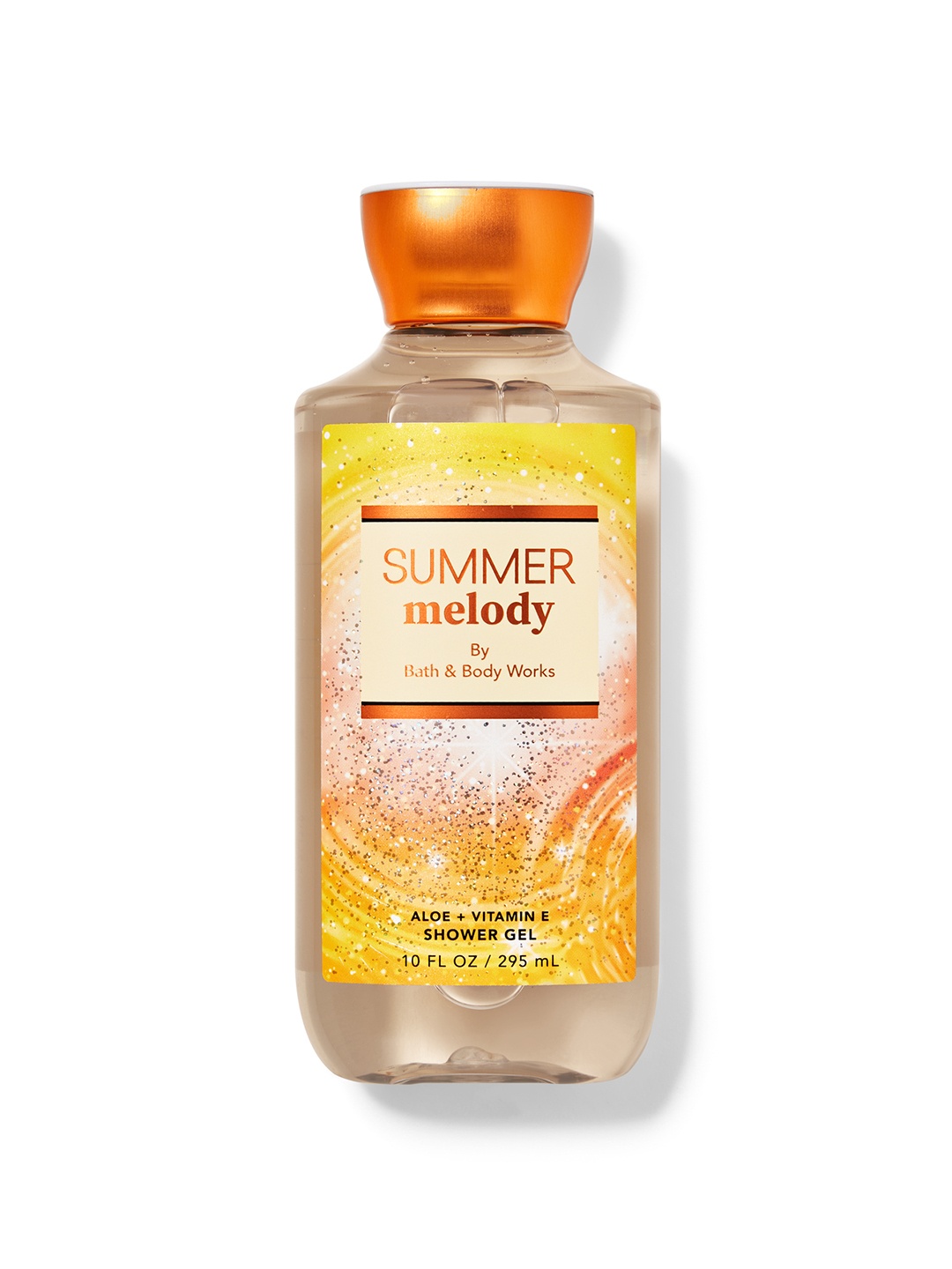 

Bath & Body Works Summer Melody Shower Gel with Aloe Vera & Vitamin E - 295ml, Yellow