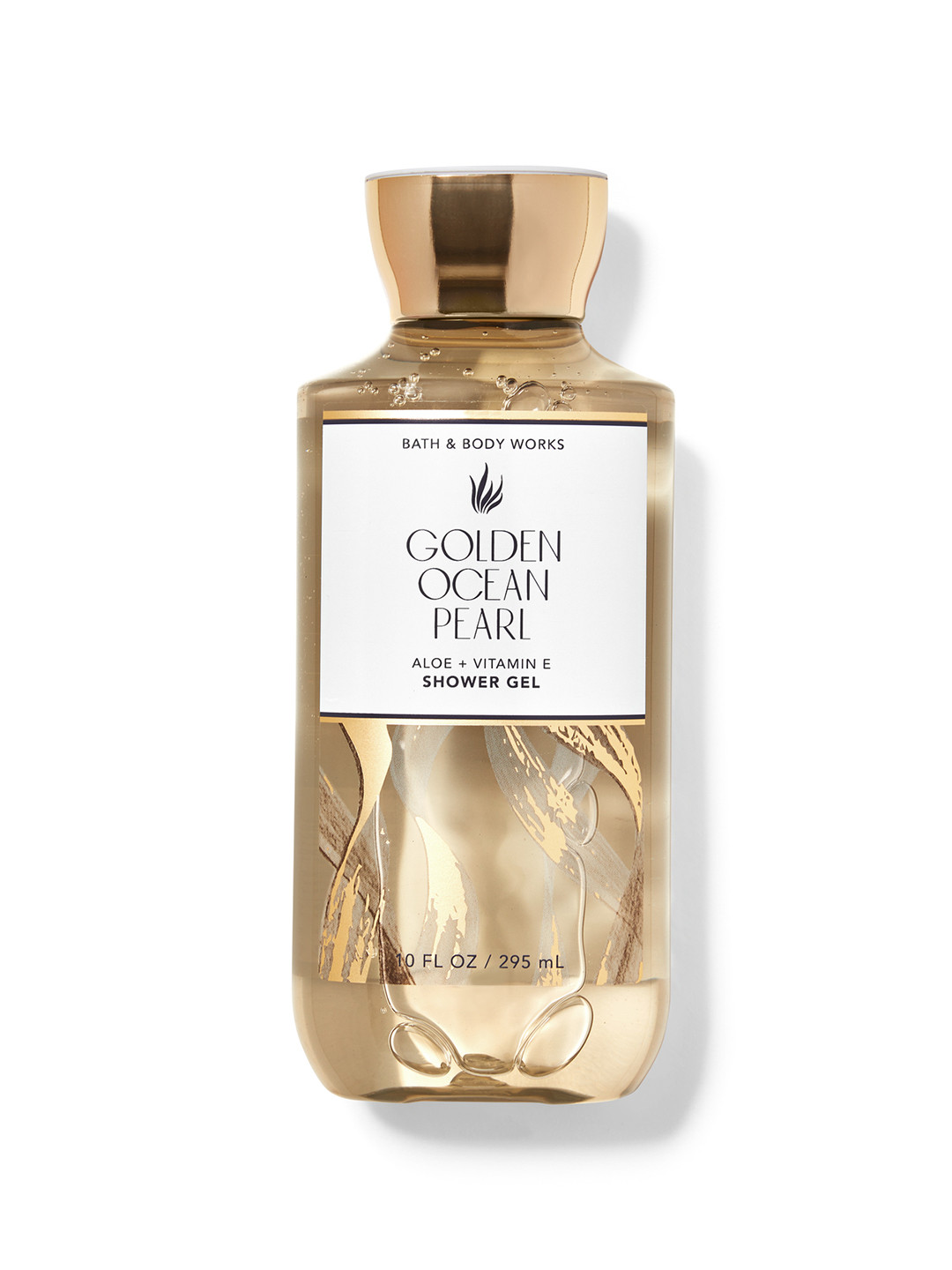 

Bath & Body Works Golden Ocean Pearl Shower Gel with Aloe Vera & Vitamin E - 295ml, Gold