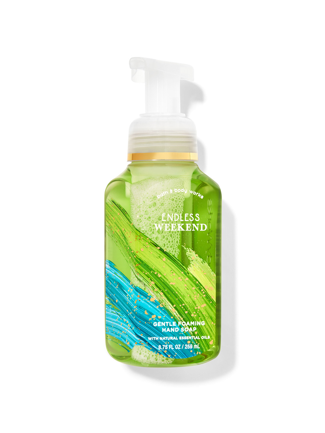

Bath & Body Works Endless Weekend Gentle Foaming Hand Soap with Essential Oil - 259 ml, Green