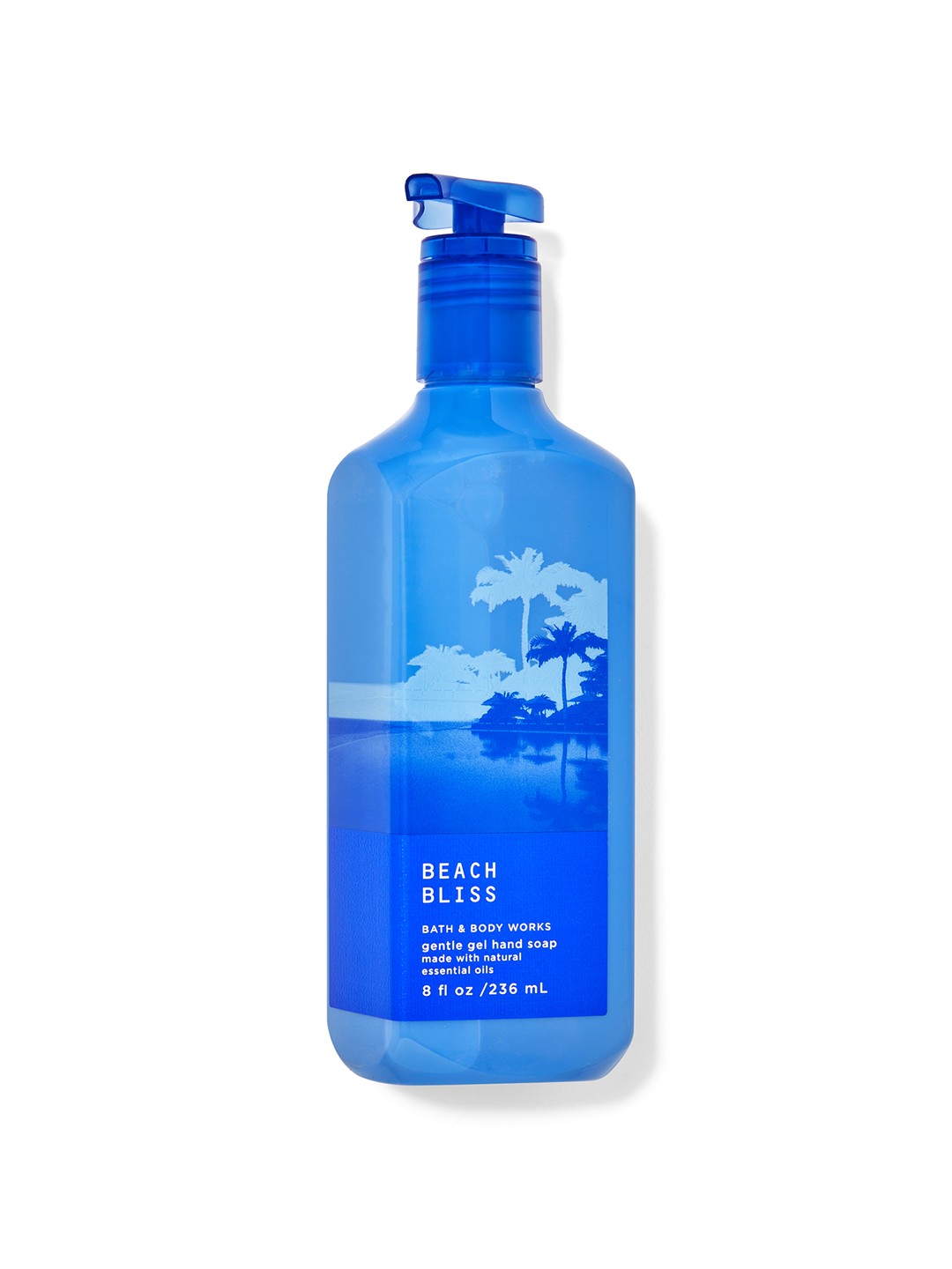 

Bath & Body Works Beach Bliss Gentle Gel Hand Soap with Natural Essential Oils - 236 ml, Blue