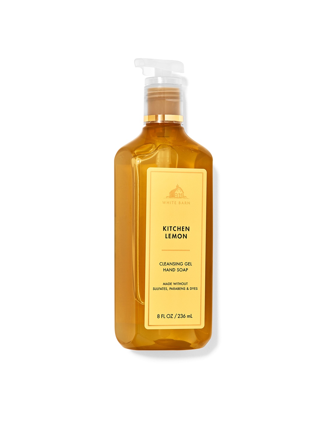 

Bath & Body Works Kitchen Lemon Cleansing Gel Hand Soap with Natural Essential Oils- 236ml, Orange