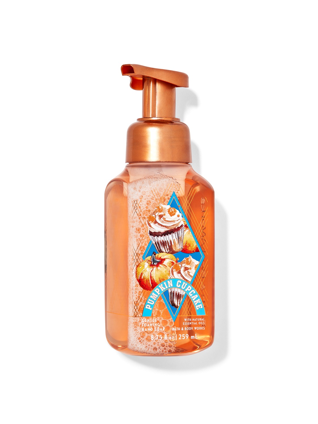 

Bath & Body Works Pumpkin Cupcake Gentle Foaming Hand Soap with Essential Oils - 259 ml, Brown