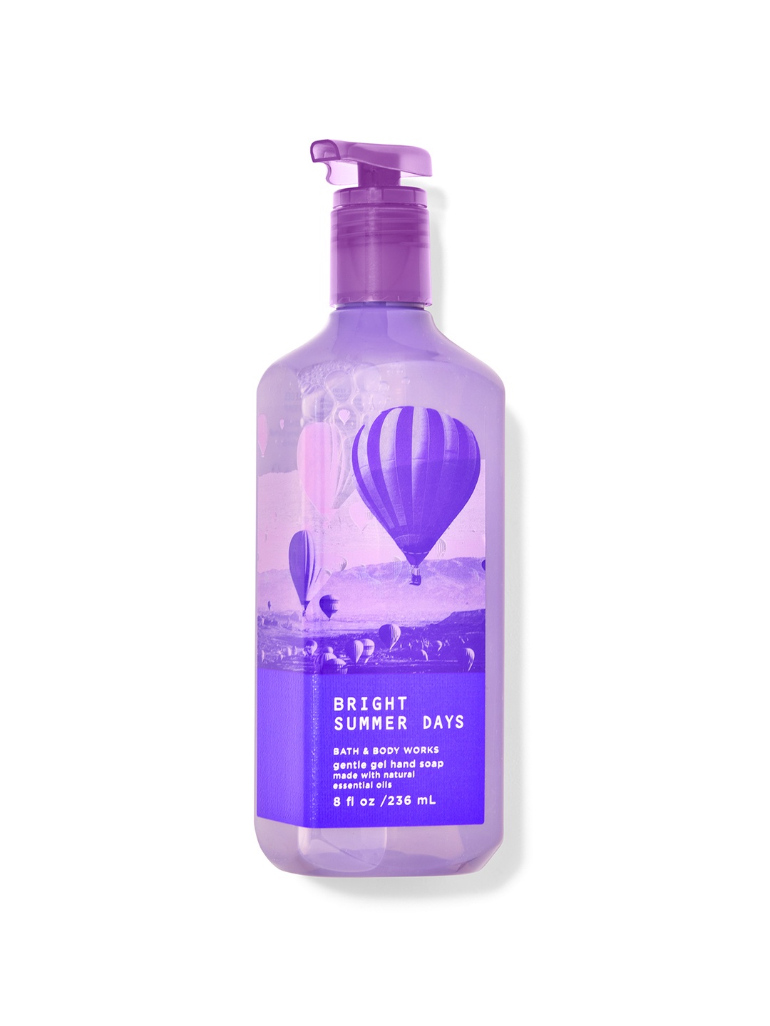 

Bath & Body Works Bright Summer Days Gentle Gel Hand Soap with Essential Oils-236 ml, Blue
