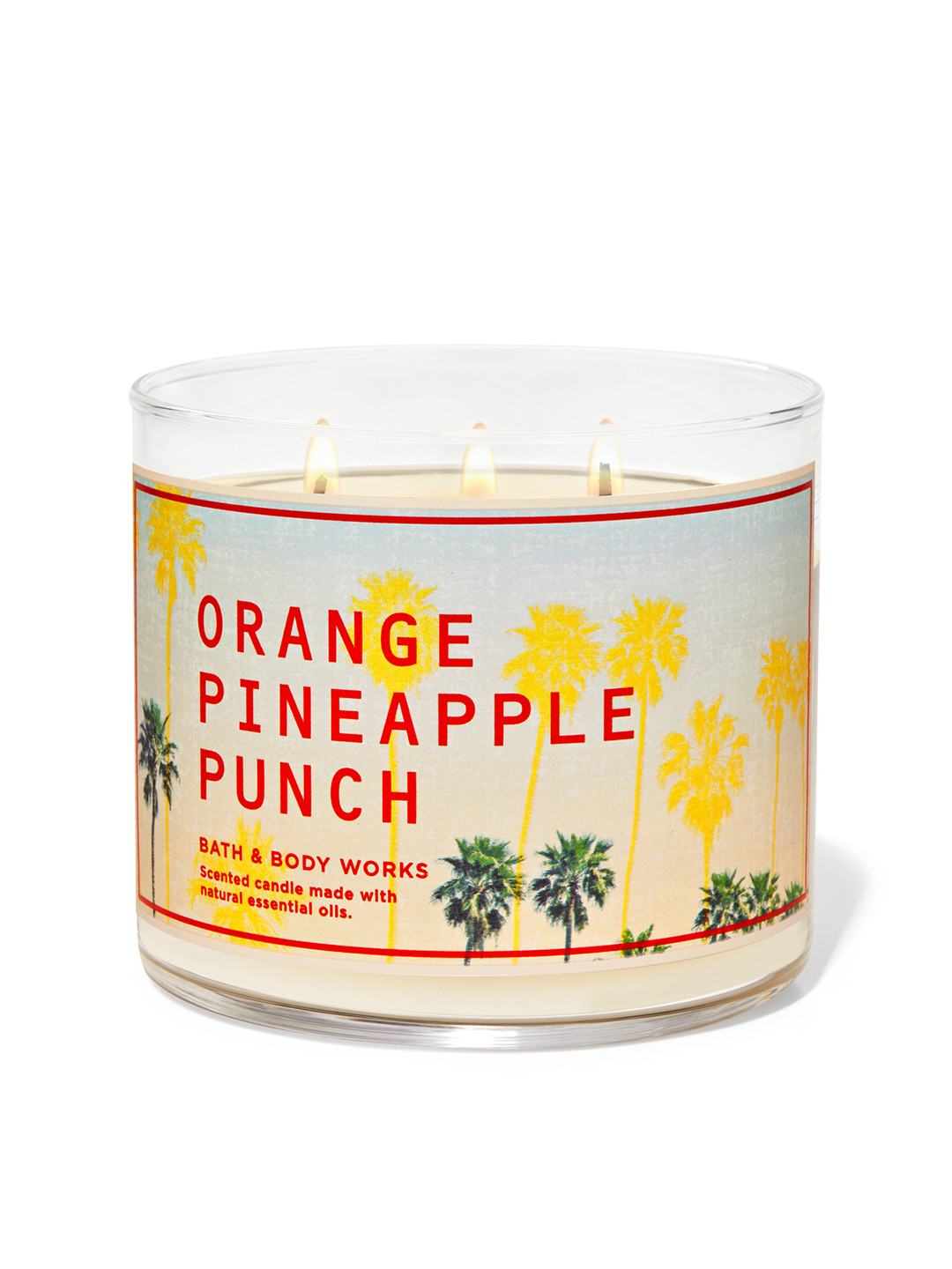 

Bath & Body Works Orange Pineapple Punch 3-Wick Scented Candle with Essential Oils - 411g