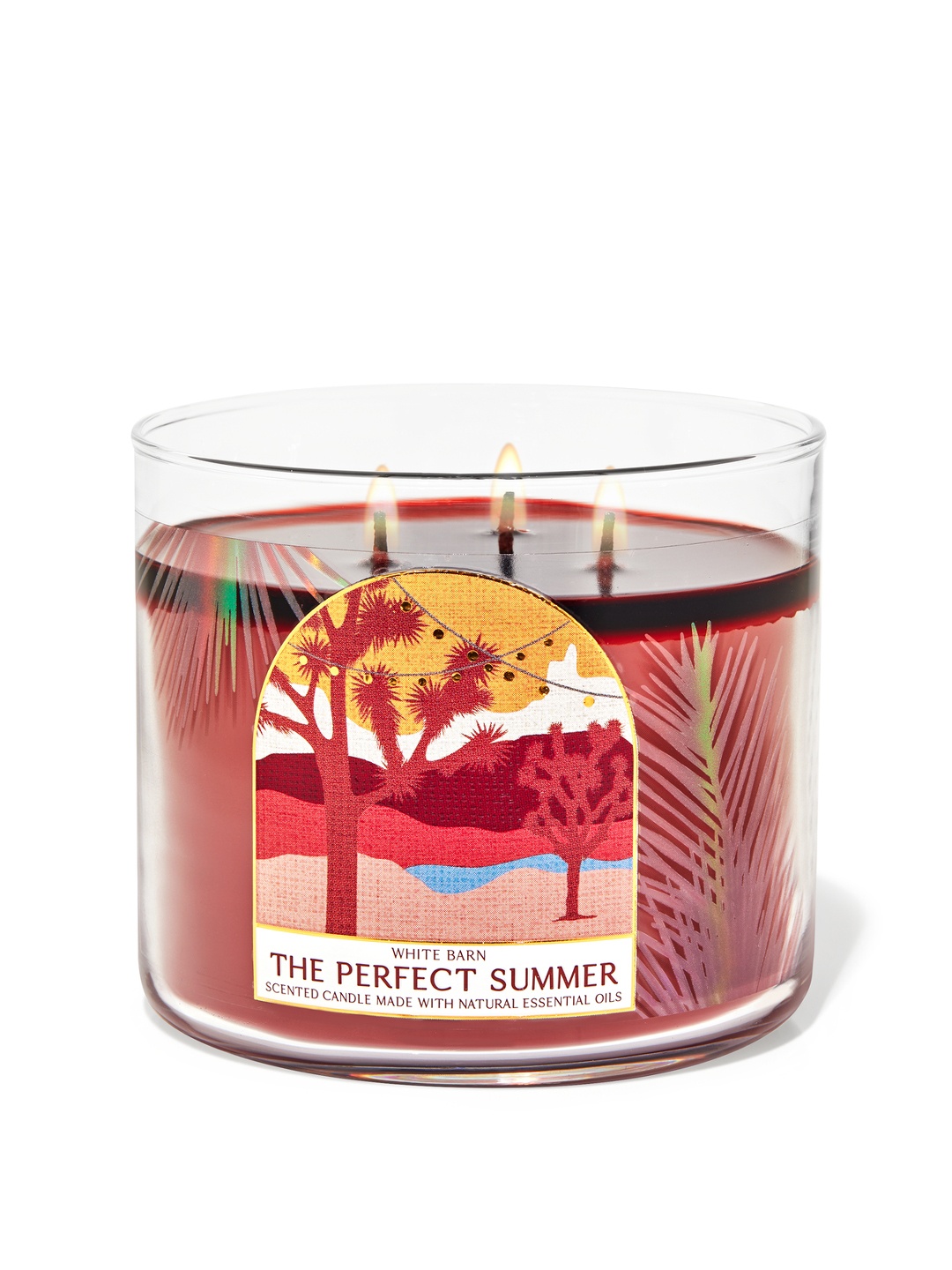 

Bath & Body Works White Barn The Perfect Summer 3-Wick Scented Candle - 411 g, Pink