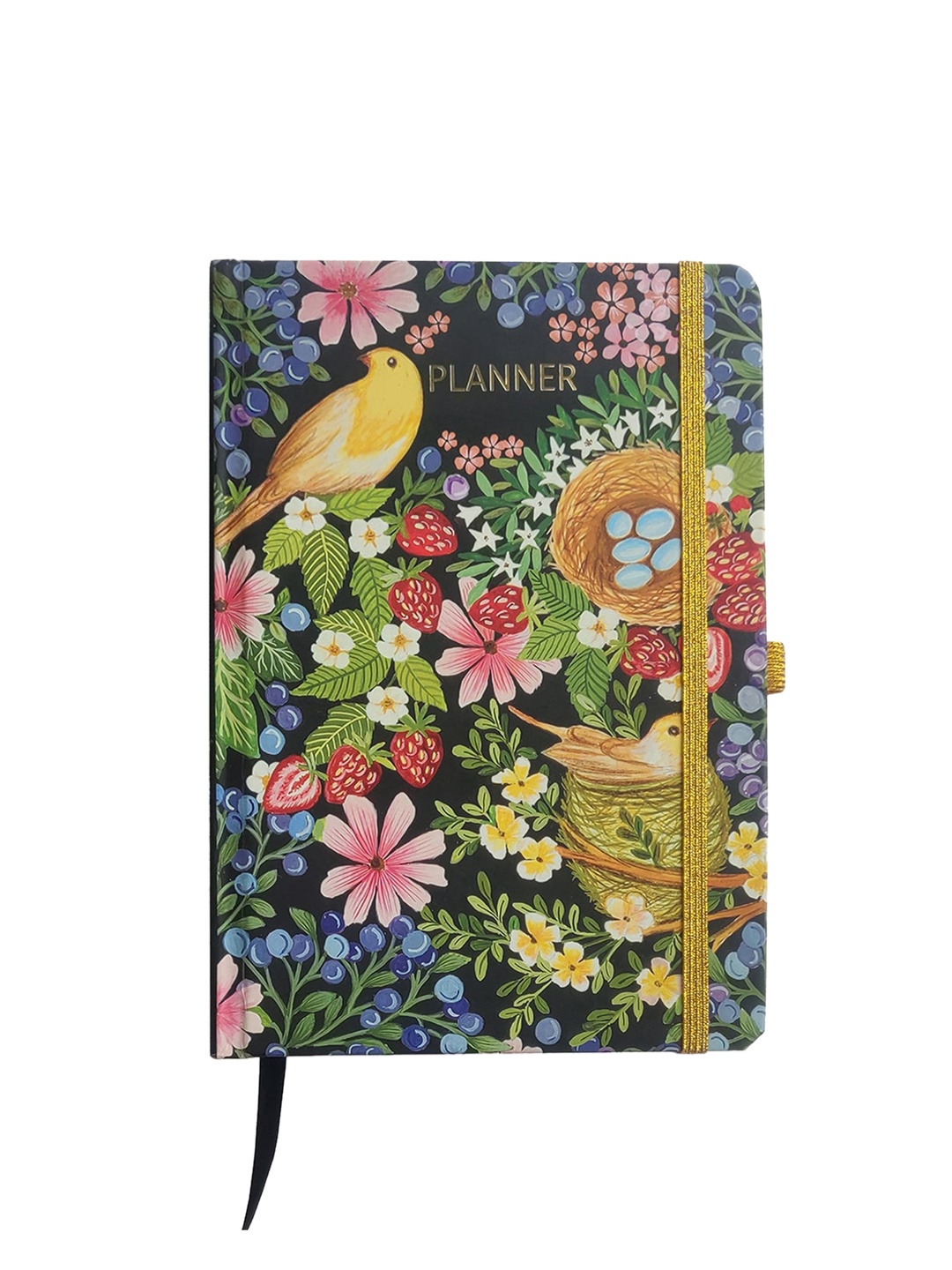 

happywagon Green Botanical Print Hardbound Undated Planner, Multi
